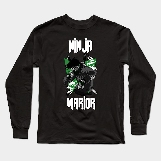 Ninja Warrior Long Sleeve T-Shirt by zostore